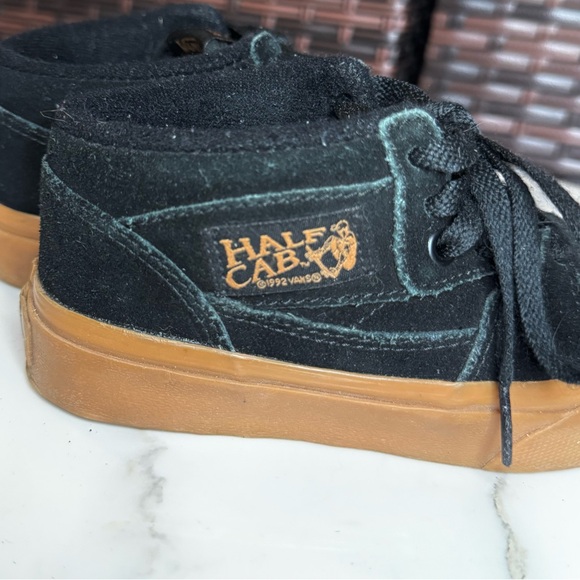 Vans Half Cab Kids Black and Tan Sneakers Size 11.5 - Picture 7 of 7